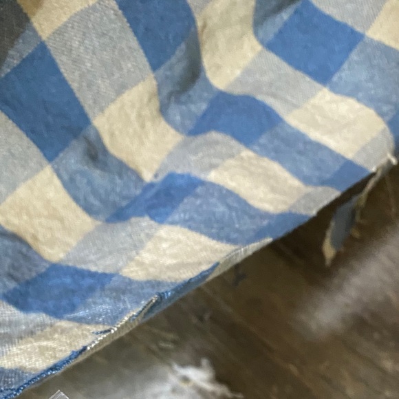 Ralph Lauren Old Forage Gingham Chambray Linen - Picture 7 of 10